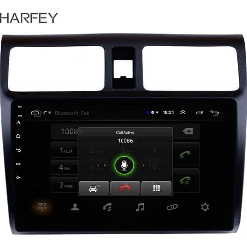Harfey 2Din Car Radio 10.1" For 2005 2006 2007 2008-2010 Suzuki Swift Android 10.0 GPS Multimedia Player Head Unit 1080P SWC