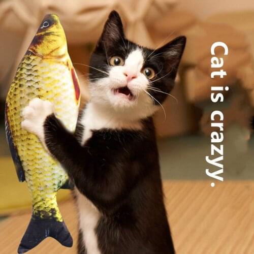 Creative Pet Cat Kitten Chewing Cat Toys Catnip Stuffed Fish Interactive Kitten Product Scratching Post For Pet Product Supplies