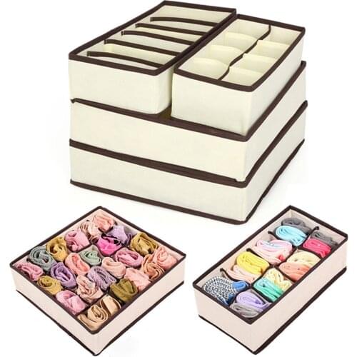 Underwear Storage Bag Underwear Bra Organizer Storage Box Drawer Closet Organizers for Ties Socks Shorts Bra Organizador