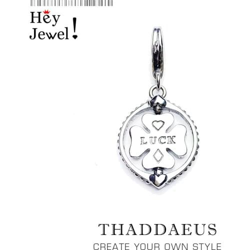Charm Pendant Rotated Cloverleaf Fit Bracelet Women Men 2021 Summer 925 Sterling Silver Jewelry Accessories Lucky Happiness Gift