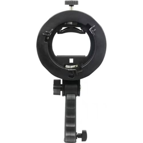 S-Type Bracket Mount Holder with Adjustable Handle for Speedlite Flash Softbox Beauty Dish Reflector Photography Umbrella