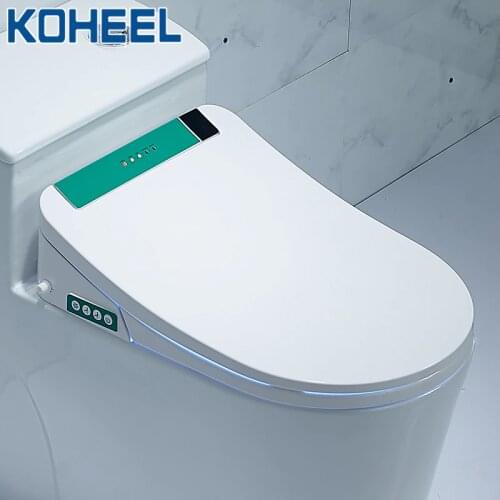KOHEEL Toilet Seat Intelligent Elongated Electric LCD 3 Color Bidet Cover Smart Bidet Heating Led Light Wc Toilet Seat