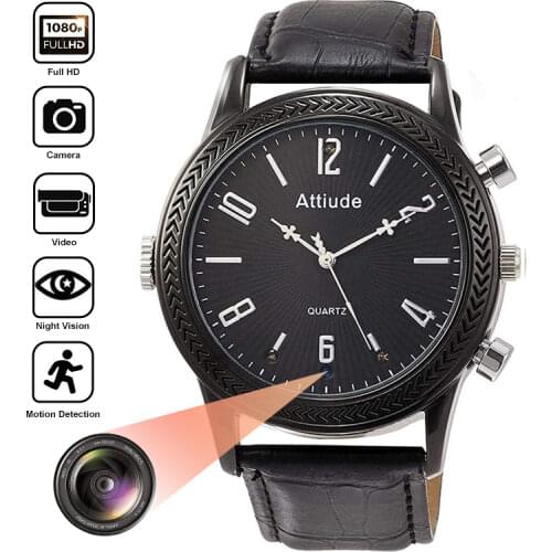 HD 1080P Video Recorder Mini Camera Watch Nanny Cam Wireless IR Night Vision Motion Detection Micro Camcorder Action Cameras