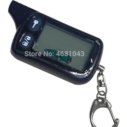 Wholesale TZ9010 LCD Remote Control Keychain,TZ-9010 Key Chain Fob for Vehicle Security 2-Way Car Alarm System Tomahawk TZ 9010