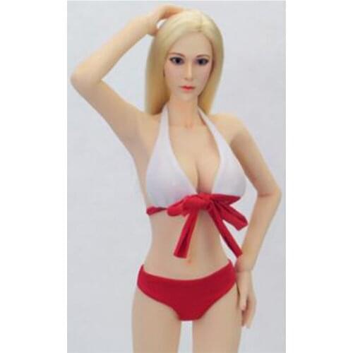 1/ 6 Scale Feamle Sexy Bikini Bathing Suit Underwear Bra Clothing Accessories For 12" TBLeague Seamless Body
