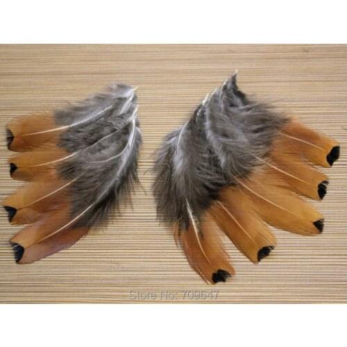 100Pcs/Lot!5-9cm Beautiful Natural Gold Ringneck Pheasant Feathers,small pheasant feathers,plumas para manualidades