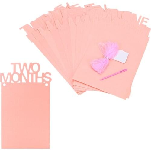 12pc/set DIY Birthday Party Decor Rope and Foam Photo Frame for Baby Home Decor Vintage Craft Paper Photo Frames