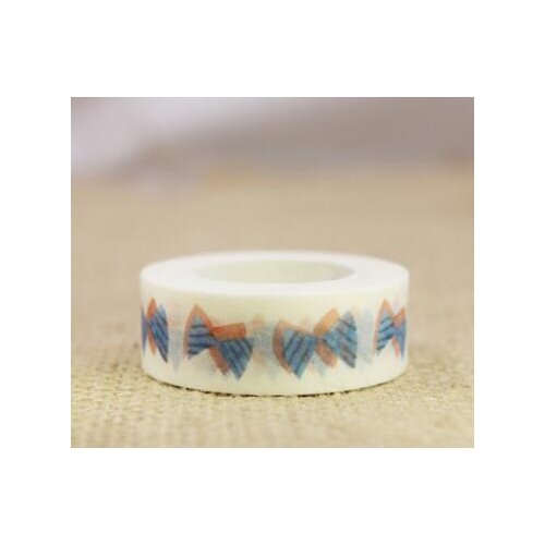 2PCS 1.5cm Lovely Watercolor bowknot Washi Tape DIY decoration Scrapbooking Sticker Label Masking Tape School Office Supply