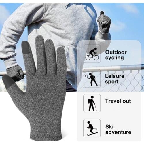 2Pcs Winter Warm Sports Training Cycling Protective Touch Screen Gloves Mittens Touch Gloves
