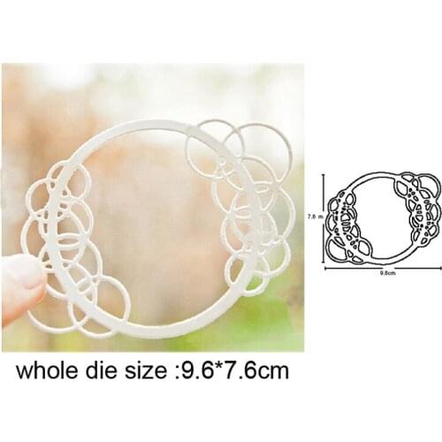 2020 New Metal dies Christmas Bubble Wreath Cutting Dies DIY Scrapbooking Dies Album Paper Cards Embossing Decorative Craft Dies