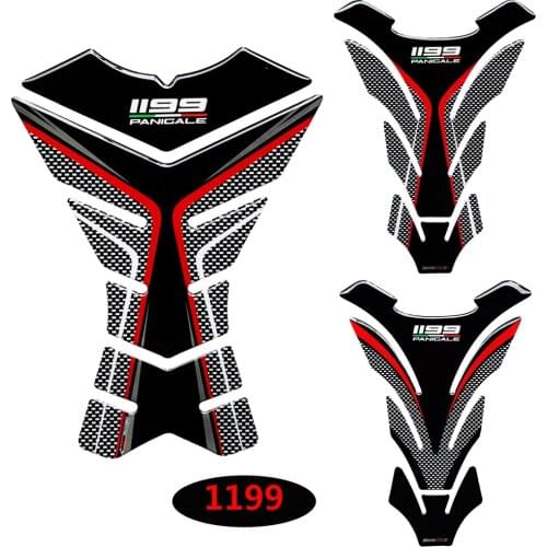 3D Motorcycle Tank Pad Protector Case for Ducati 1199 Panigale R S Decals Resin Sticker