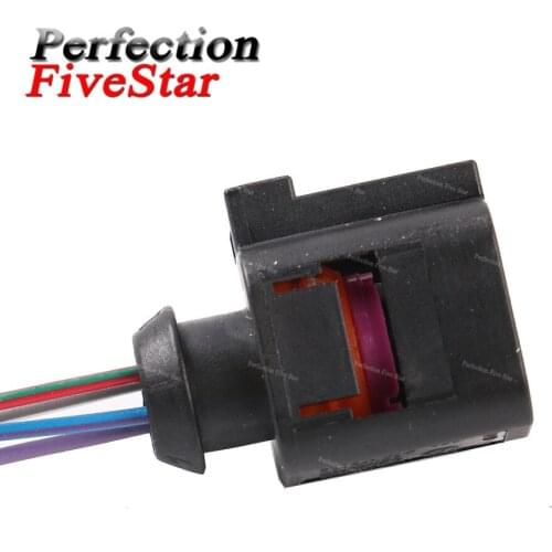 4B0973712 For VW Beetle Golf Jetta Passat For AUDI Q5 Q7 A3 A4 S4 A6 Octavia 4-Pin Flat Contact Housing Plug Connector Wiring