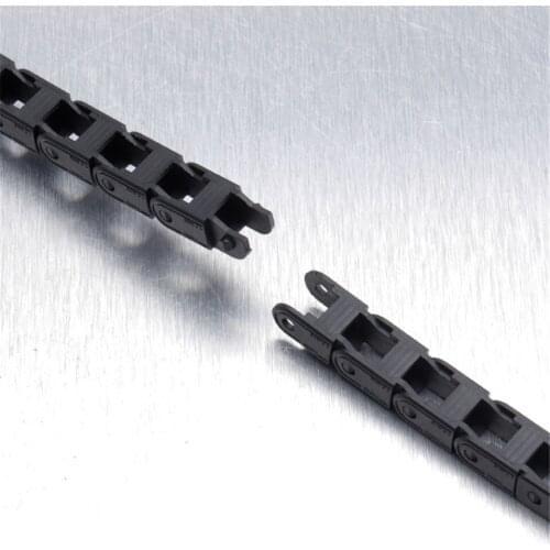 7x7mm 7*7mm Cable Drag Chain L1000mm Wire Carrier with end connectors for CNC Router Machine 3D Printer
