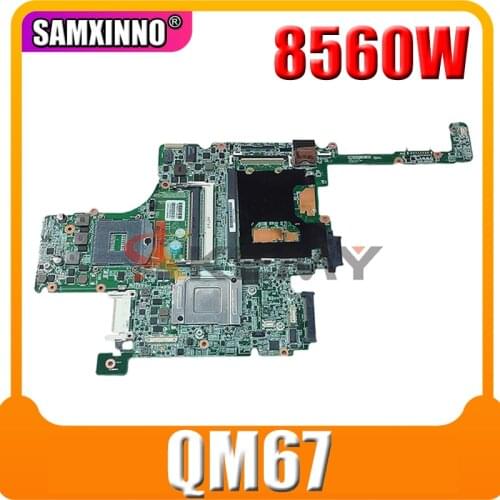 AKemy Laptop motherboard For HP Elitebook 8560W QM67 4 ram slots Mainboard 010164G00 652638-001 652638-001