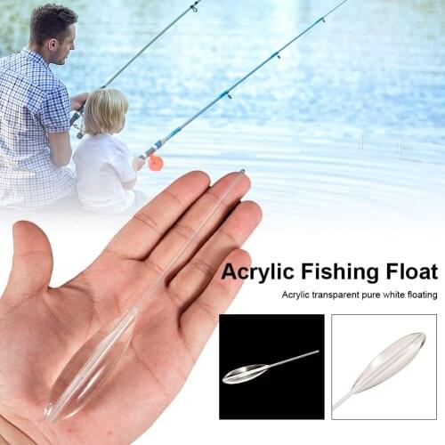 Acrylic Fishing Float Transparent Sinkend Type Casting Bobbers Clear Bombarda Sinking Fly Fishing Spinning Floats 5/10/15/20/25g