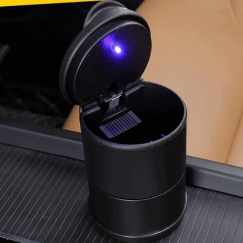 Car LED ashtray trash can storage cup container cigar ashtray car car ashtray car Accessories