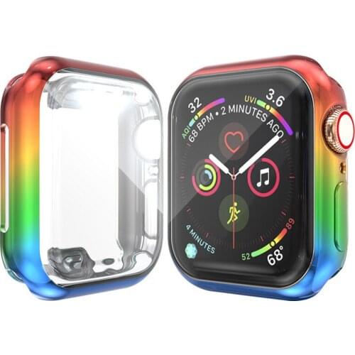 Watch Case for Apple watch 44mm 42mm 40mm 38mm All-round protection replacement shell for iwatch 6 5 4 3 2 1 SE colorful case