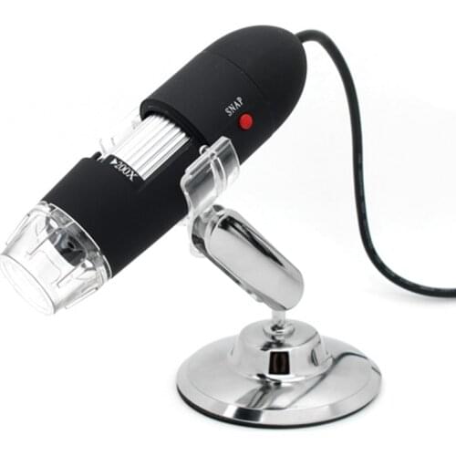 25X~200X USB Digital Microscope 200X Magnification Optical Magnifier Loupes 2MP HD Biological Microscopes With CD Software