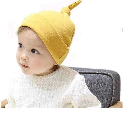 Baby Hat Childrens Cap Baby Boy Accessories Newborn Knot Hats For Girls Infant Newborn Photography Spring Autumn Winter