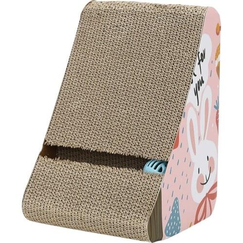 Cat Toy Scratching Board Claw Grinder Corrugated Paper Scratcher Cats Supplies Wear-Resistant Scratcher Pet Accessories Toys