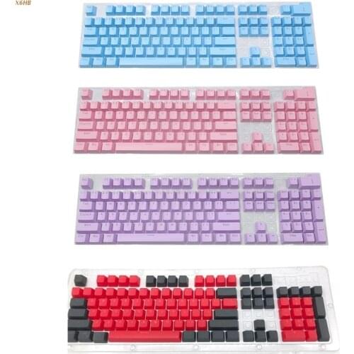 104Keys ABS Plastic Esports Gaming Keycap Mechanical Keycap Caps for Gaming Mechanical Keyboards Keycap Replacement X6HB