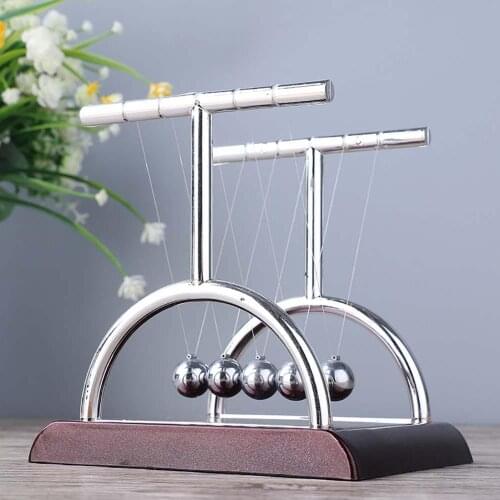 Newtons Cradle Balance Balls Physics Science Pendulum Ball Desk Ornaments Toy 40FP20