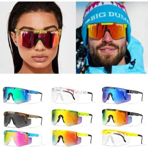 Fashion Pit viper Sunglasses Men double wide Polarized Mirrored Lens Pit vipers Sun glasses Tr90 Frame Uv400 Protection Wih Case
