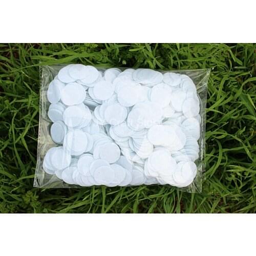 Set of 1000pcs white 25mm Felt Circle for Sewing Works Felt Packs white round dot wall decor Wholesale Free Shipping