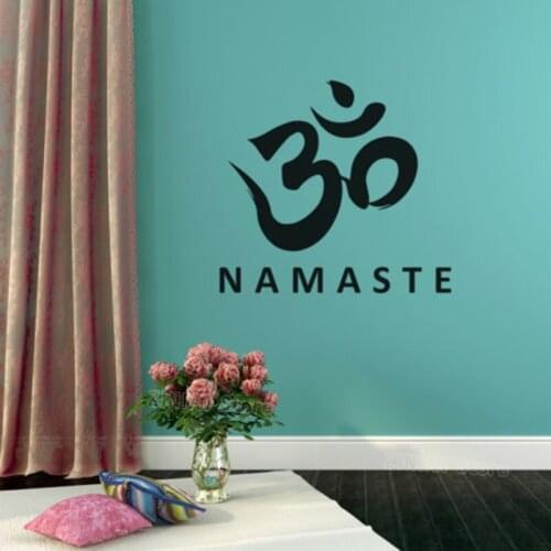Namaste Buddha Yoga OM Studio Peace Love Decor Wall Art Vinyl Decal Sticker Home Decor Living Room Z266
