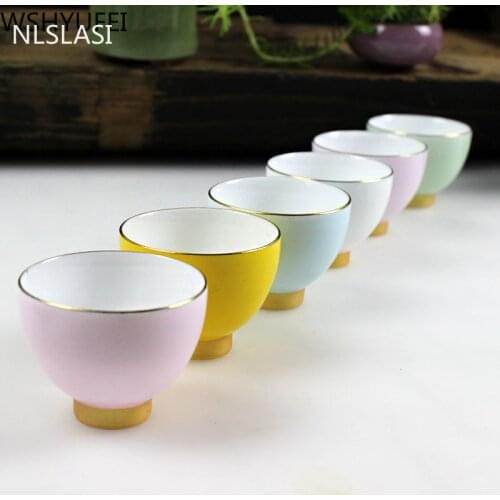New seven-color rainbow cup Office water cup Tea set tea cup Travel portable tea set Household drinking utensils WSHYUFEI