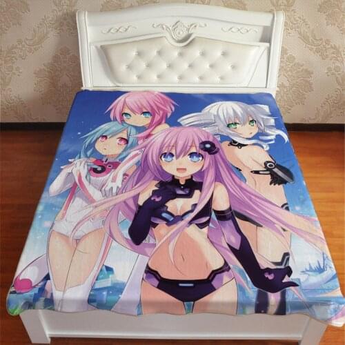 Anime Manga Hyperdimension Neptunia Throw Blankets For Beds 005