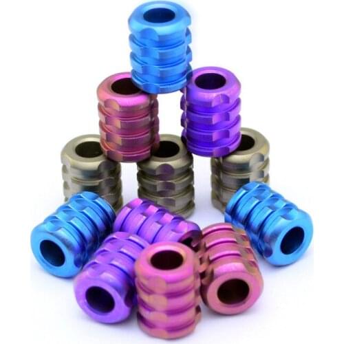 Knife Pendant Titanium Alloy Pendant Paracord Umbrella Rope Outdoor EDC Pendant Titanium Alloy EDC Knife Pendant Anodized