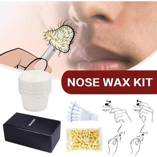 Portable Painless Nose Wax Kit For Men & Women Nose Hair Removal Wax Set Paper-free Nose Hair WaxBeans Cleaning Wax Kit#dg4