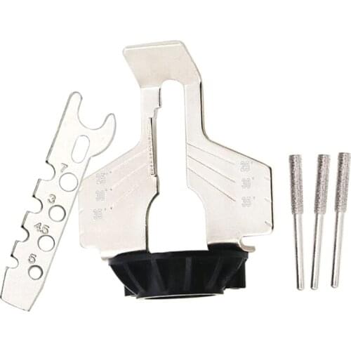 Chainsaw Sharpening Attachment Rotary Tool Accessory Kit Chain Saw Sharpening Attachment Sharpener Guide Drill Adapter Head