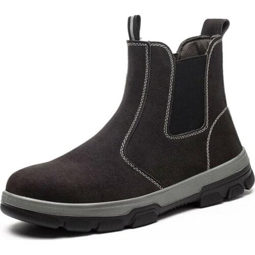 Steel Toe Cap Work Boots Safety Shoes Men Indestructible Working Sneakers Men Non-slip Breathable Light Fashion Sneakers