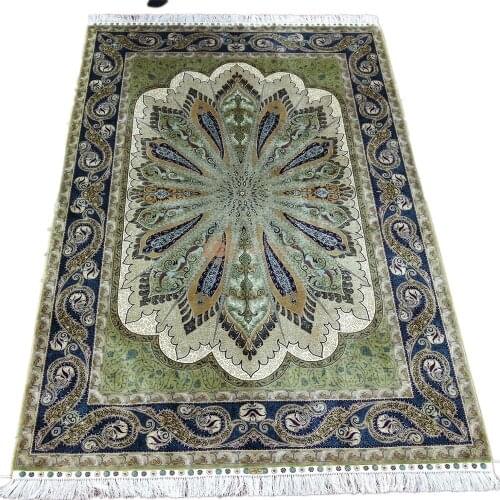 Seeykeep™ 6x9ft Silk Handknotted Oriental Traditional Persian Rug-NY3016208
