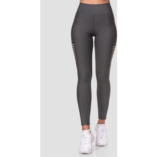 Superstacy Laser Cut Pocket High Bel Smoked Sport Leggings
