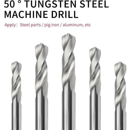 D1.8~D15.5mm 40/50/60/70/100L Carbide Twist Drill Bits for CNC Metal Drilling 50 degree tungsten steel End Mill