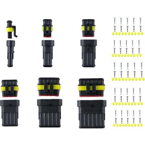 1P 2P 3P 4P 5P 6Pins Way AMP 1.5 Super seal Waterproof Electrical automotive Wire Connector Plug for car Motorcycle