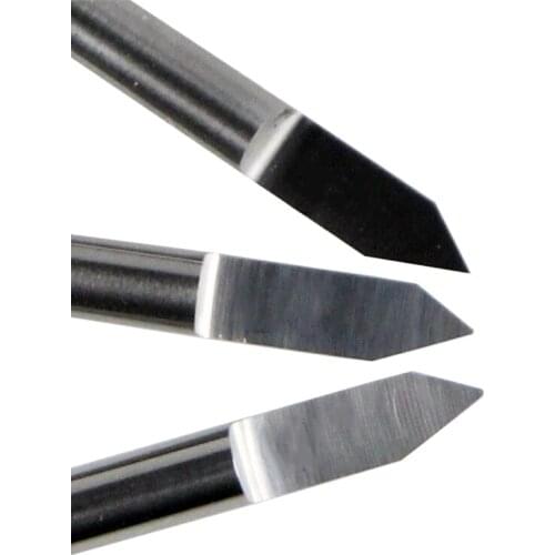 10pcs New Carbide PCB CNC Engraving Bits 60 Deg 0.3mm for CNC Machinery HUHAO # J3.6003 -Tools From Factory