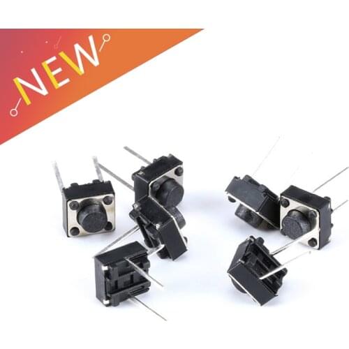 100PCS Tactile Push Button Switch 6x6x5mm 6*6*5 mm 2p Micro Switch Key Switch Tactile Push Button Switches 6x6x5 mm