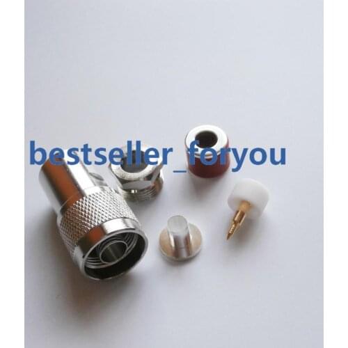1x N Male Plug Clamp RG5 RG6 5D-FB LMR300 Cable RF Straight Connector