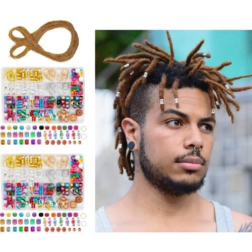 238Pcs Dreadlocks Beads,Hair Braid Rings, Clips, Dread Locks, Hair Braiding Metal Cuffs ,Decoration Accessories Jewelry