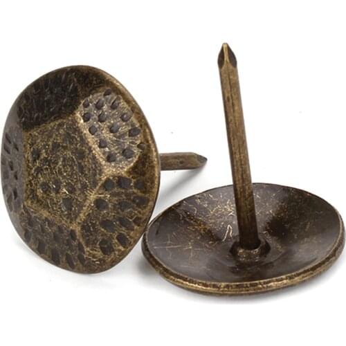 50pcs Retro honeycomb-shaped Jewelry boxes/sofa/drum nails/decorative nails bronze thumbtack/Upholstery Nails