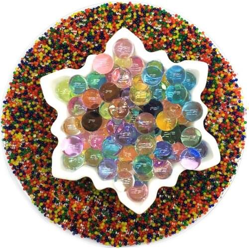 5000pcs/bag Crystal Soil Water Beads Hydrogel Balls orbiz Growing Gel Ball Big Decorative Flower Wedding Home Decor gift