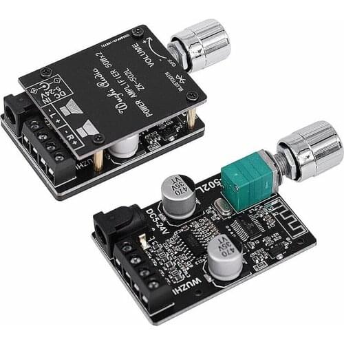 502L MINI 2x50W TPA3116 bluetooth 5.0 Digital Power Amplifier Board with Switch and Adjustable Volume