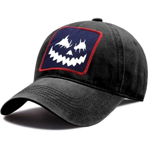 Halloween Pumpkin Smiley Baseball Caps Outdoor Casual Tactical Cap Breathable Sun Shade Snapback Hat Cotton Unisex Riding Hats