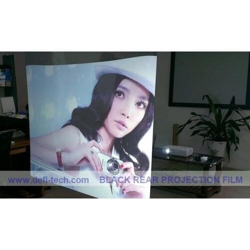 DfLabs ON SALE! 1.524m*10m Black holographic Rear Projection film display