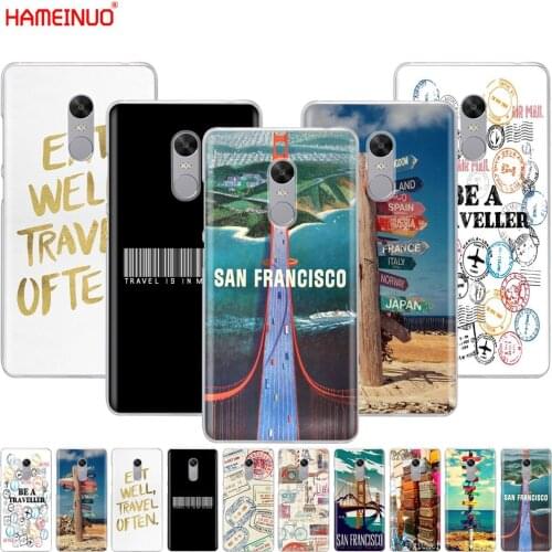 Travel signpost Stamps san francisco Cover phone Case for Xiaomi redmi 5 4 1 1s 2 3 3s pro PLUS redmi note 4 4X 4A 5A