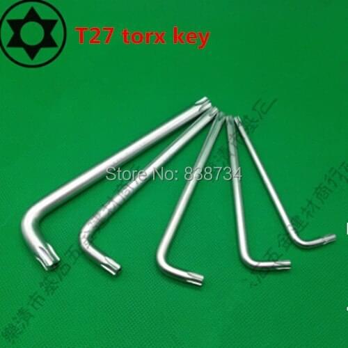 50pcs alloy steel T27 L type torx hex key wrench spanner